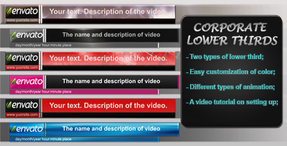 After Effects Project - VideoHive Corporate Lower Thirds 874849 After Effects Project - VideoHive Corporate Lower Thirds 874849