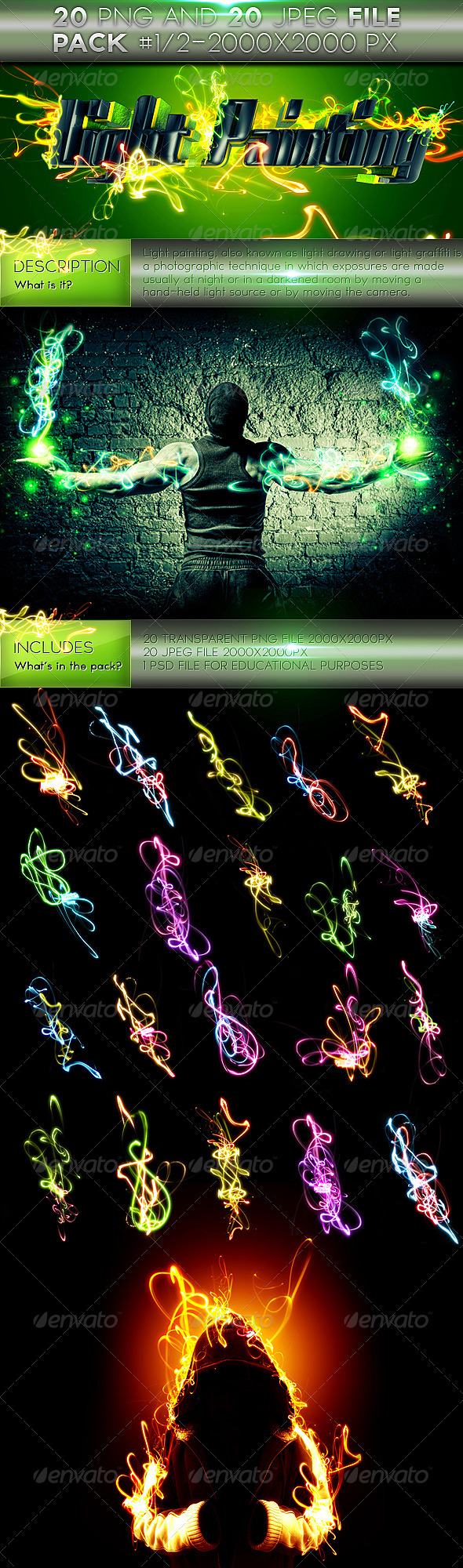 GraphicRiver Light Painting Effects Pack 1 of 2 917932 GraphicRiver Light Painting Effects Pack 1 of 2 917932