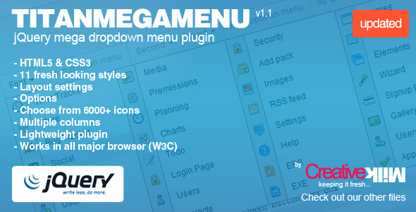 CodeCanyon TitanMegaMenu A fresh and powerfull mega menu 560330 CodeCanyon TitanMegaMenu A fresh and powerfull mega menu 560330
