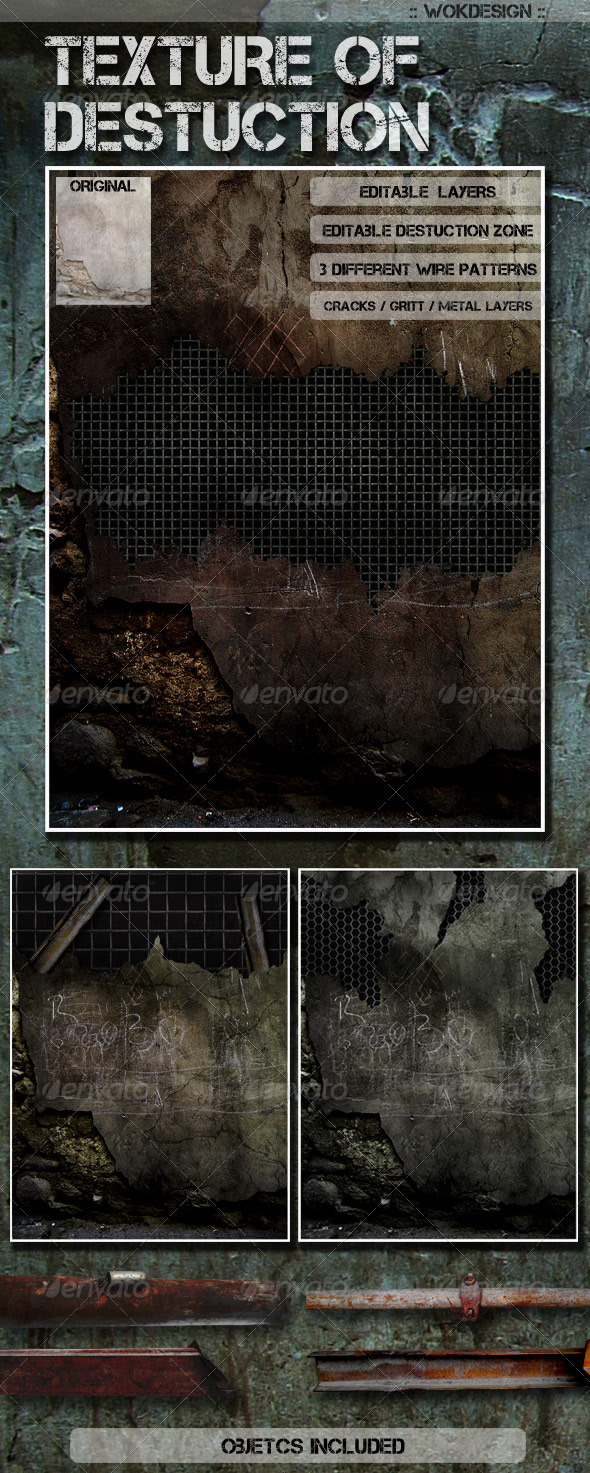 GraphicRiver Destructible Wall Background Texture 926012 GraphicRiver Destructible Wall Background Texture 926012