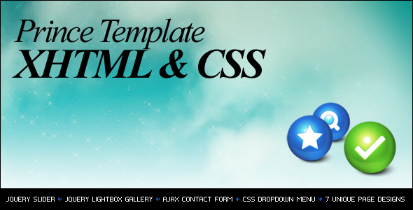 Prince XHTML/CSS Template