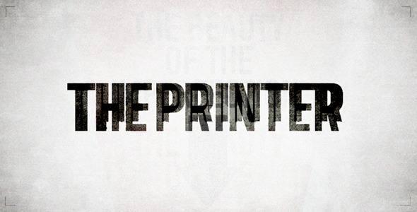 After Effects Project - VideoHive The Printer 895048 After Effects Project - VideoHive The Printer 895048
