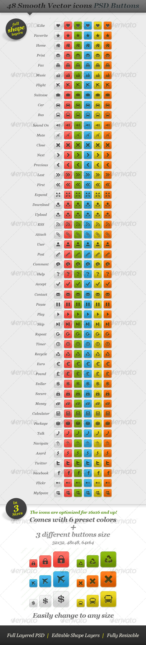 GraphicRiver Web Buttons Collection with Resizable Vector Icons 119085 GraphicRiver Web Buttons Collection with Resizable Vector Icons 119085