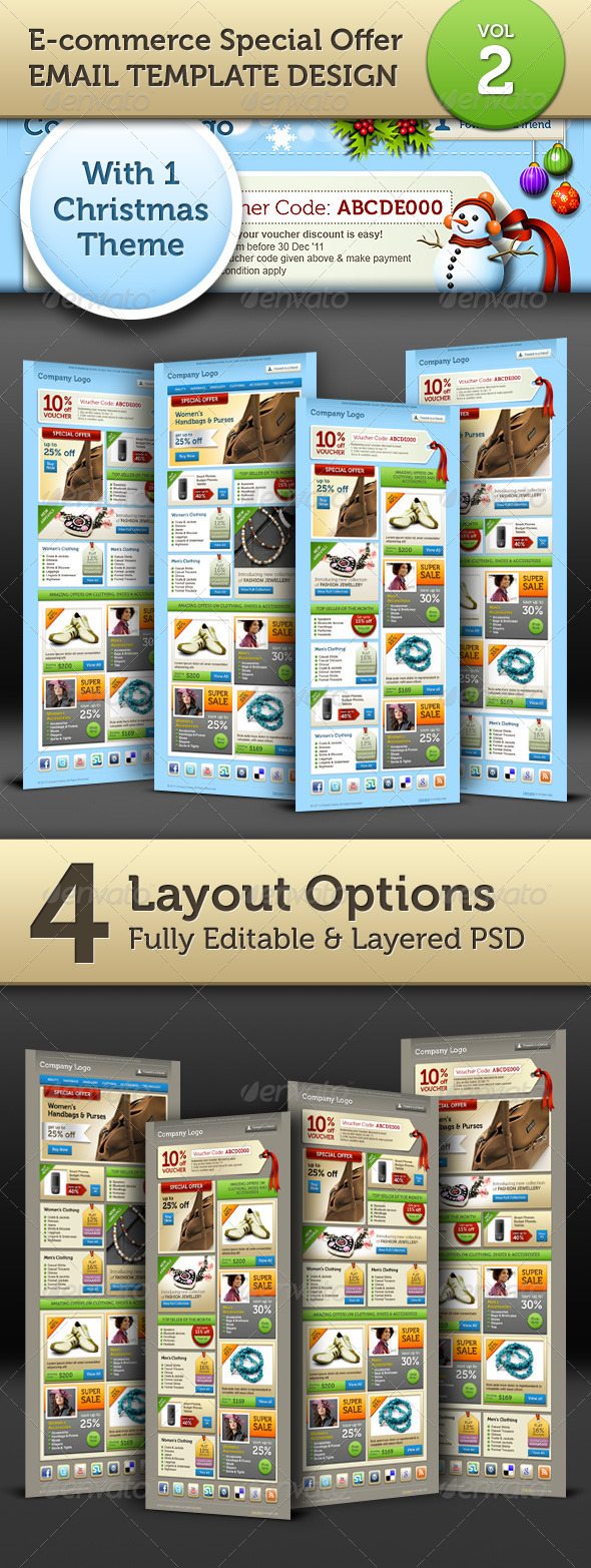 GraphicRiver E-commerce Offers Email Template Design Vol.2 949381 GraphicRiver E-commerce Offers Email Template Design Vol.2 949381