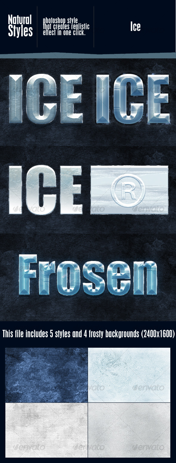GraphicRiver Ice Effect Styles 120513 GraphicRiver Ice Effect Styles 120513