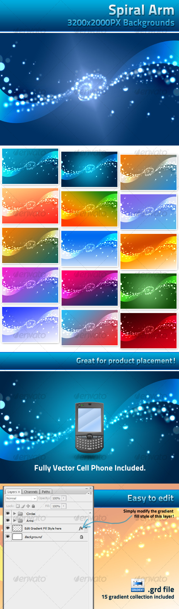 GraphicRiver Spiral Arm Background 120887 GraphicRiver Spiral Arm Background 120887