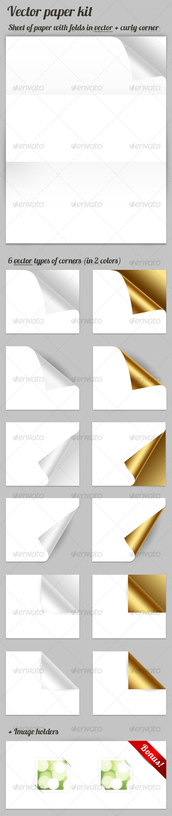 GraphicRiver Vector Paper kit 122938 GraphicRiver Vector Paper kit 122938