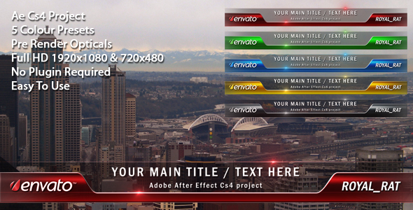 After Effects Project - VideoHive Lower Third Optical 124234 After Effects Project - VideoHive Lower Third Optical 124234