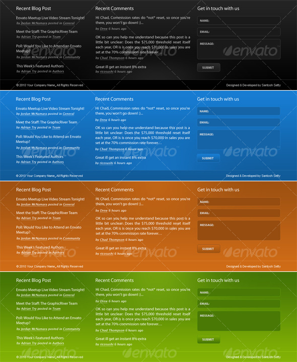 GraphicRiver Corporate Footer PSD Design in 4 Colors 125255 GraphicRiver Corporate Footer PSD Design in 4 Colors 125255