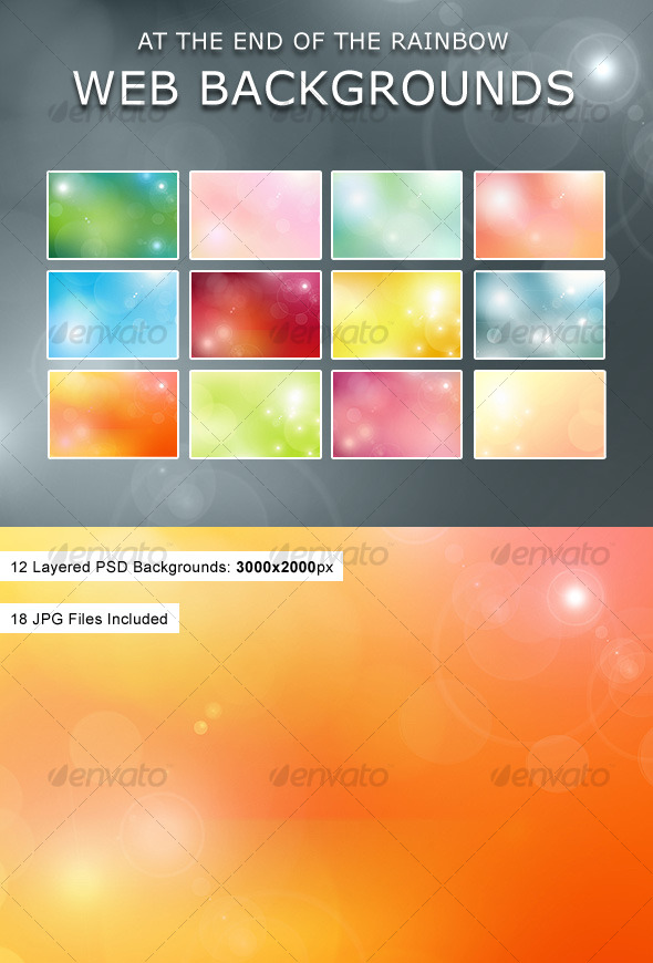 GraphicRiver At The End Of The Rainbow Web Backgrounds 125451 GraphicRiver At The End Of The Rainbow Web Backgrounds 125451