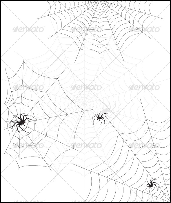 GraphicRiver Spider web & spider 127541 GraphicRiver Spider web & spider 127541