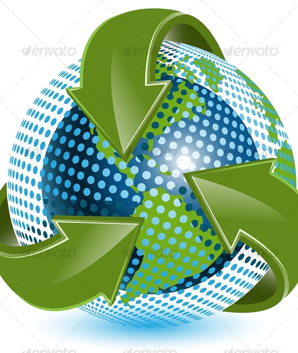 GraphicRiver Globe and green arrows 127885 GraphicRiver Globe and green arrows 127885