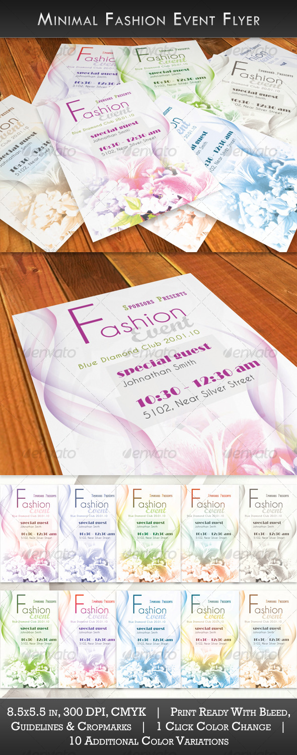 GraphicRiver Minimal Fashion Event Flyer 128292 GraphicRiver Minimal Fashion Event Flyer 128292
