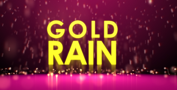 After Effects Project - VideoHive Gold rain 105428