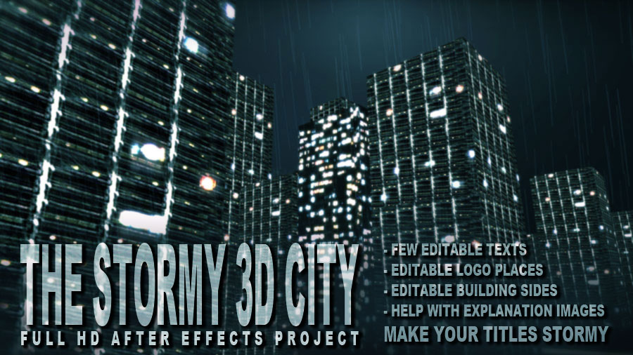 After Effects Project - VideoHive The Stormy 3D City 131906 After Effects Project - VideoHive The Stormy 3D City 131906