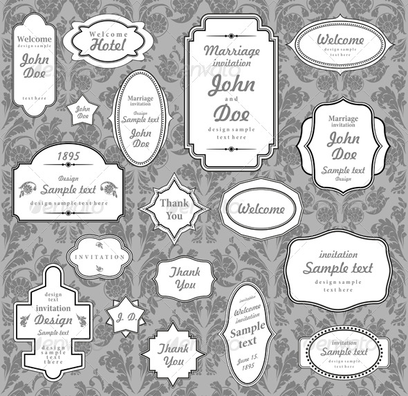 GraphicRiver Set of ornate vector frames and ornaments 132648 GraphicRiver Set of ornate vector frames and ornaments 132648