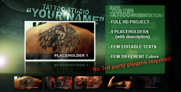 After Effects Project - VideoHive Tattoo Studio 132674 After Effects Project - VideoHive Tattoo Studio 132674