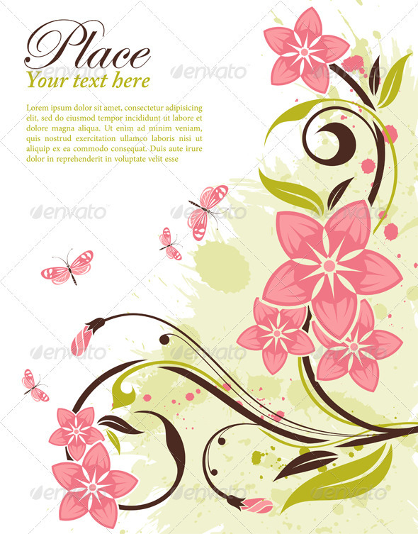 Graphic River Floral Frame Vectors - Decorative Borders 1068739 Graphic River Floral Frame Vectors - Decorative Borders 1068739