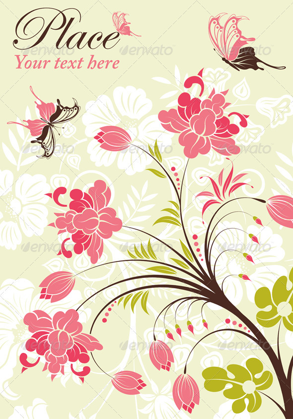 Graphic River Flower Frame Vectors - Decorative Flourishes / Swirls 1068769 Graphic River Flower Frame Vectors - Decorative Flourishes / Swirls 1068769