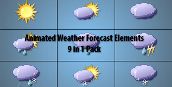 After Effects Project - VideoHive Animated Weather Forecast Elements 9 in 1 Pack 132460 After Effects Project - VideoHive Animated Weather Forecast Elements 9 in 1 Pack 132460