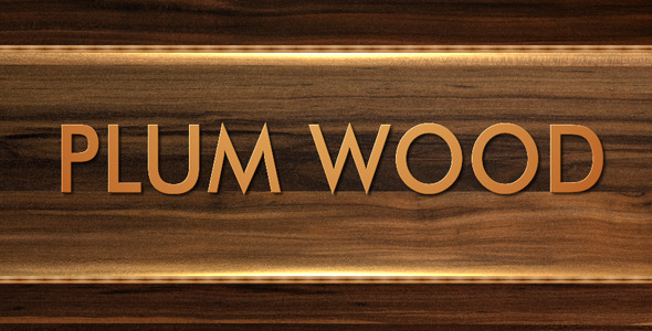 After Effects Project - VideoHive Plum wood 128591