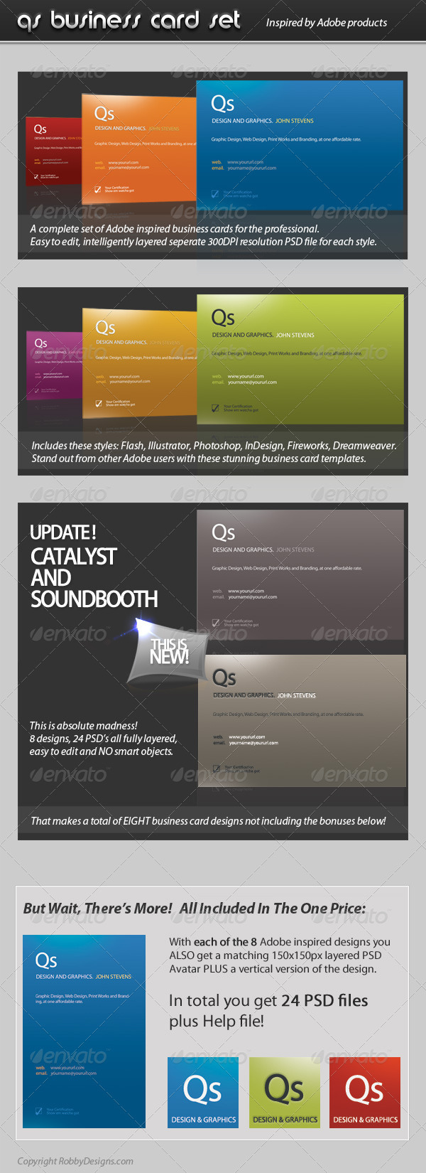 GraphicRiver Qs Business Cards with bonus Avatar design 76654 GraphicRiver Qs Business Cards with bonus Avatar design 76654