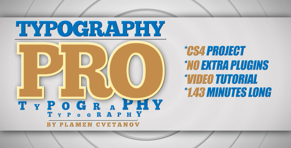 After Effects Project - VideoHive Typography Pro 137559 After Effects Project - VideoHive Typography Pro 137559
