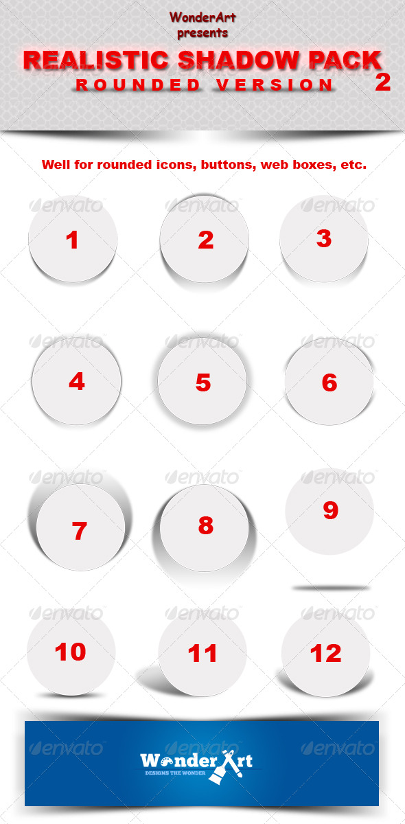 GraphicRiver Realistic Shadow Pack Rounded Verision 137847 GraphicRiver Realistic Shadow Pack Rounded Verision 137847