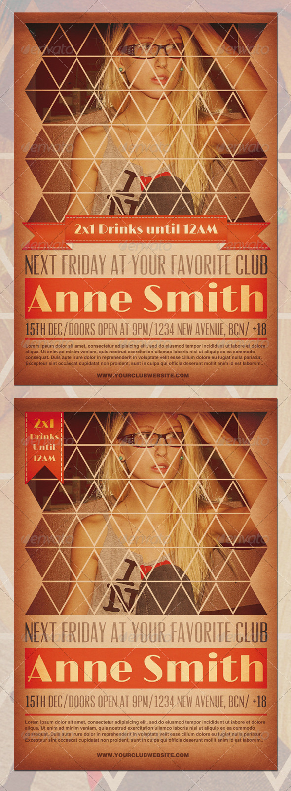 GraphicRiver Retro concert poster 1121375 GraphicRiver Retro concert poster 1121375