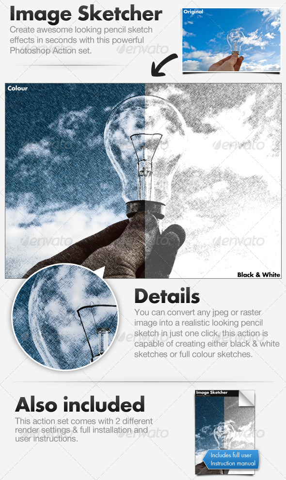 GraphicRiver Image Sketcher Convert Image to Sketch 112368 GraphicRiver Image Sketcher Convert Image to Sketch 112368