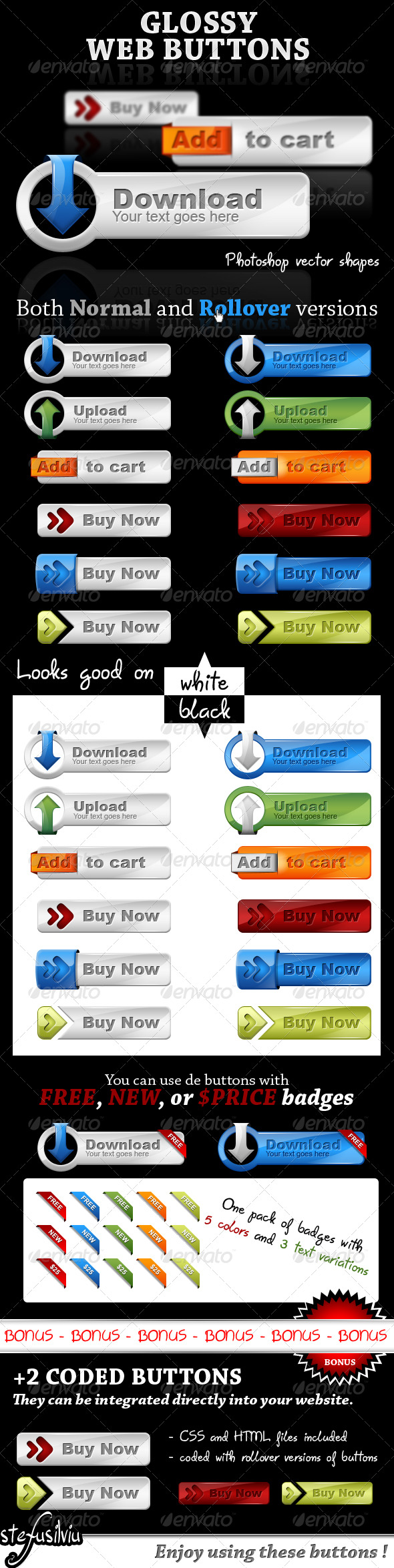 GraphicRiver Glossy web buttons web 2.0 style 140678 GraphicRiver Glossy web buttons web 2.0 style 140678
