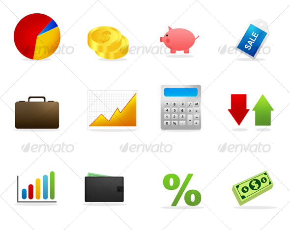 GraphicRiver Finance & Business Icons 37455 GraphicRiver Finance & Business Icons 37455