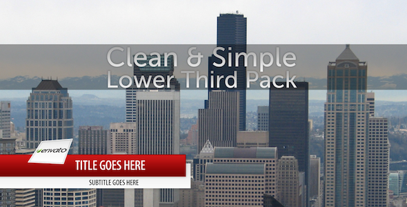 After Effects Project - VideoHive Clean & Simple Lower Third Pack 139201 After Effects Project - VideoHive Clean & Simple Lower Third Pack 139201