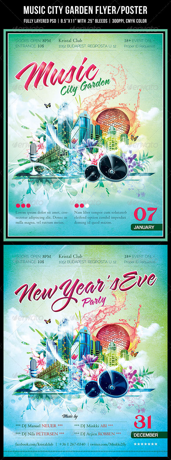 GraphicRiver Music City Garden Party Poster Flyer 1154365 GraphicRiver Music City Garden Party Poster Flyer 1154365