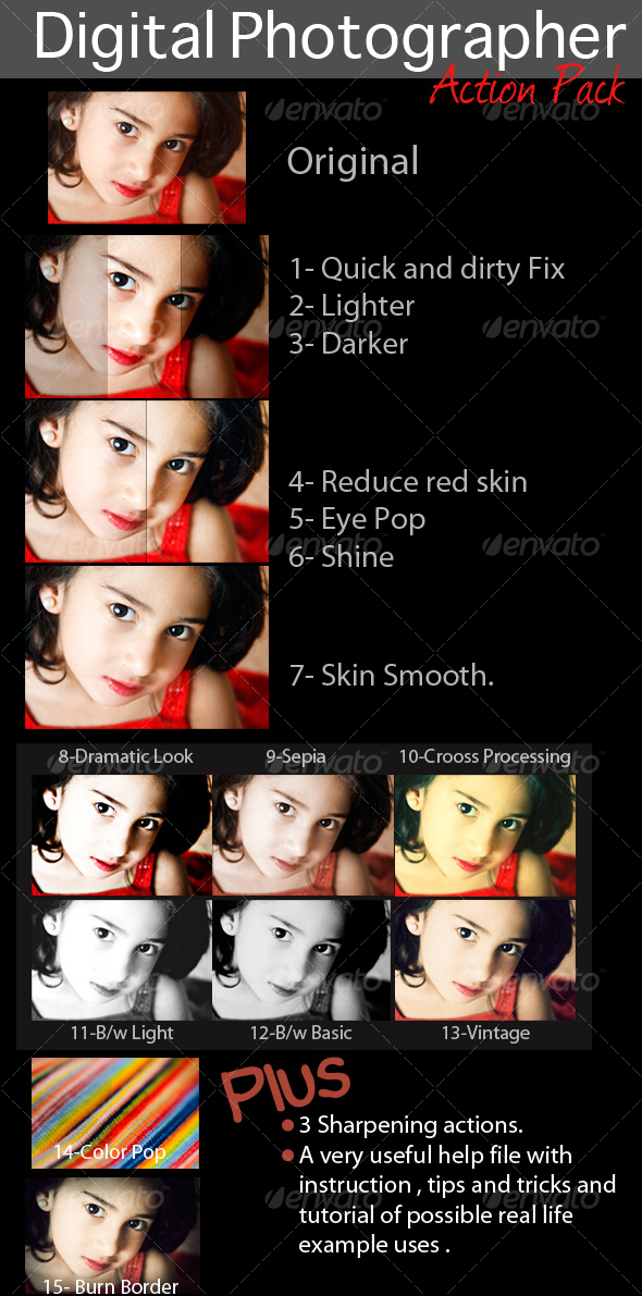 GraphicRiver Digital photographer action pack 47332 GraphicRiver Digital photographer action pack 47332
