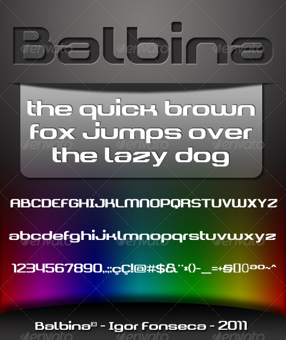 GraphicRiver Balbina Font 1147982 GraphicRiver Balbina Font 1147982