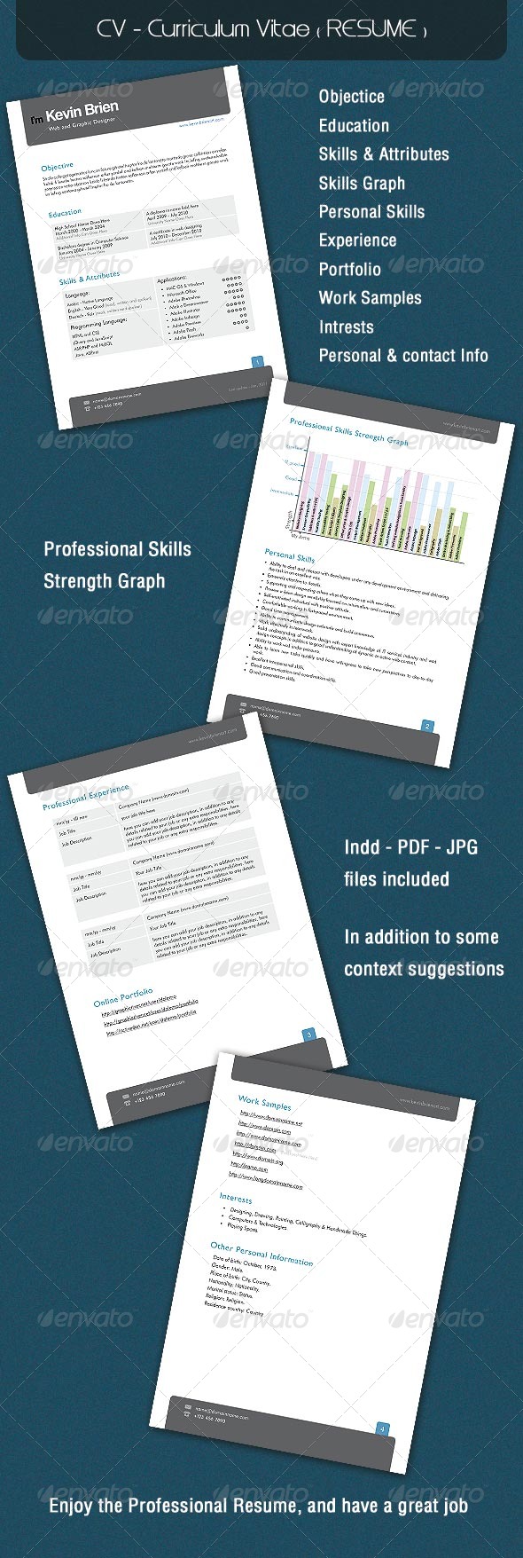 GraphicRiver CV Curriculum Vitae RESUME 143808 GraphicRiver CV Curriculum Vitae RESUME 143808
