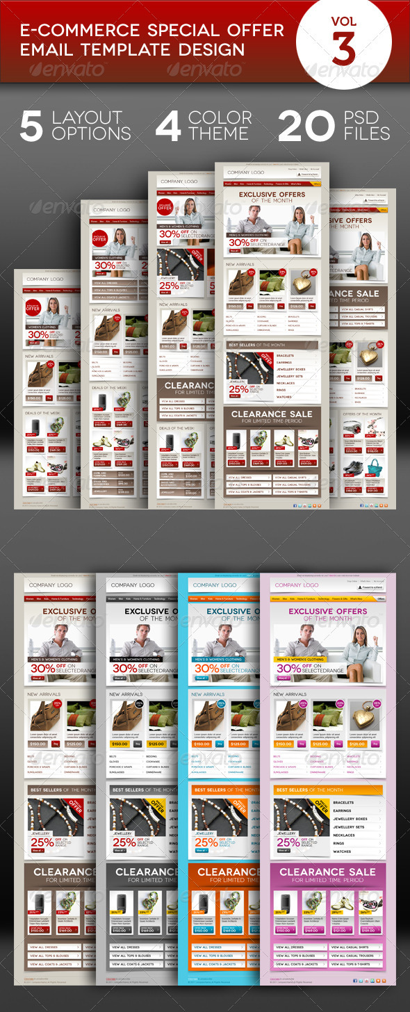 GraphicRiver E-commerce Offers Email Template Design Vol.3 1176313 GraphicRiver E-commerce Offers Email Template Design Vol.3 1176313