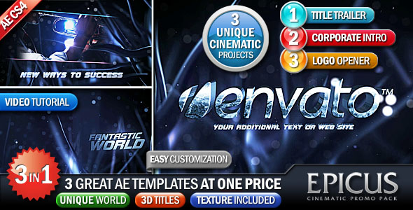 After Effects Project - VideoHive EPICUS 3in1 Cinematic Promo Pack 145641 After Effects Project - VideoHive EPICUS 3in1 Cinematic Promo Pack 145641