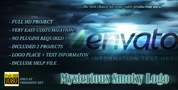 After Effects Project - VideoHive Mysterious Smoky Logo 146179 After Effects Project - VideoHive Mysterious Smoky Logo 146179