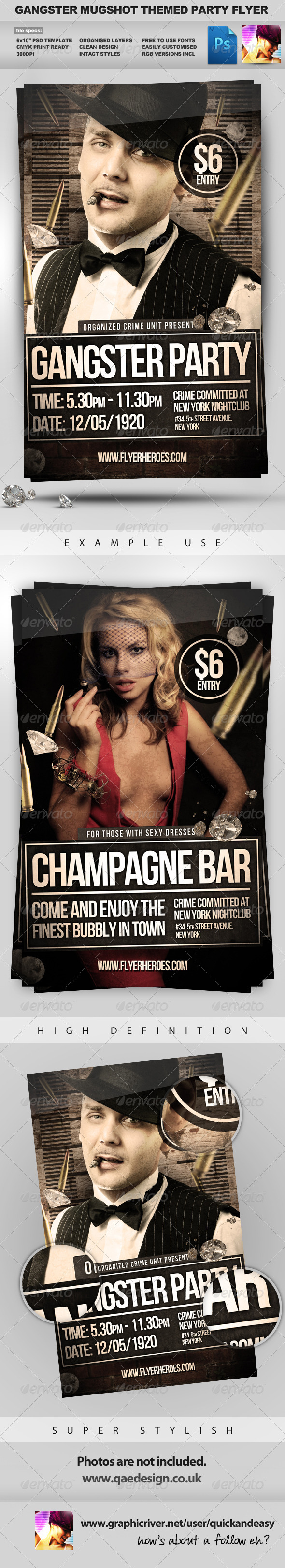 GraphicRiver Gangster Mugshot Crime Mugshot Style Flyer 1203571 GraphicRiver Gangster Mugshot Crime Mugshot Style Flyer 1203571