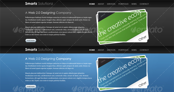 GraphicRiver Bold Website Ready Headers 48597 GraphicRiver Bold Website Ready Headers 48597