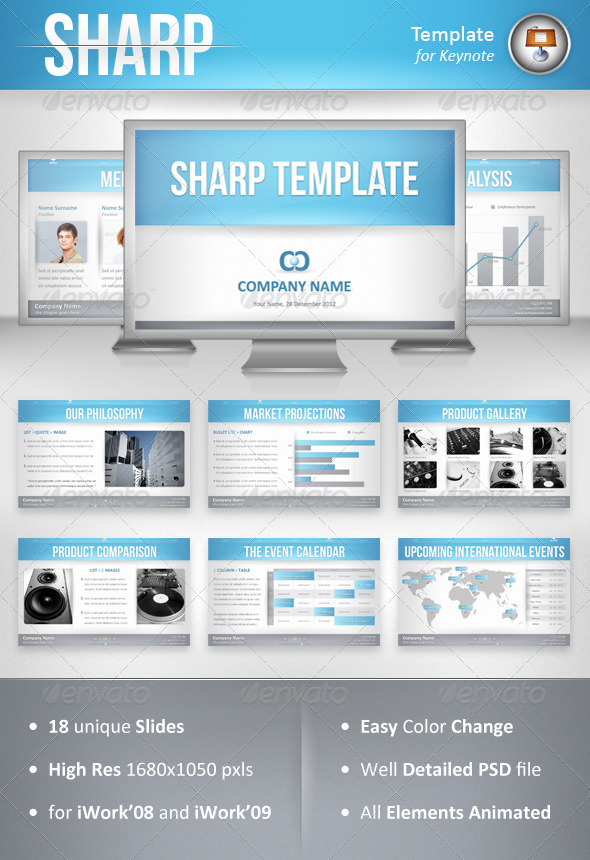 GraphicRiver Sharp Keynote Template 1196608 GraphicRiver Sharp Keynote Template 1196608