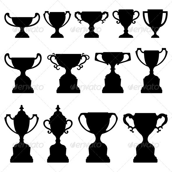 GraphicRiver Trophy Cup Award Silhouette Black 1219017 GraphicRiver Trophy Cup Award Silhouette Black 1219017