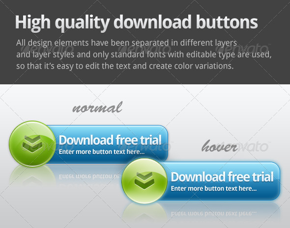 GraphicRiver Web 2.0 Download button 148724 GraphicRiver Web 2.0 Download button 148724