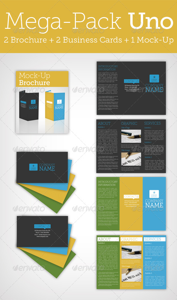 GraphicRiver Mega Pack Uno Brochure & Business Card & Mock Up 149382 GraphicRiver Mega Pack Uno Brochure & Business Card & Mock Up 149382