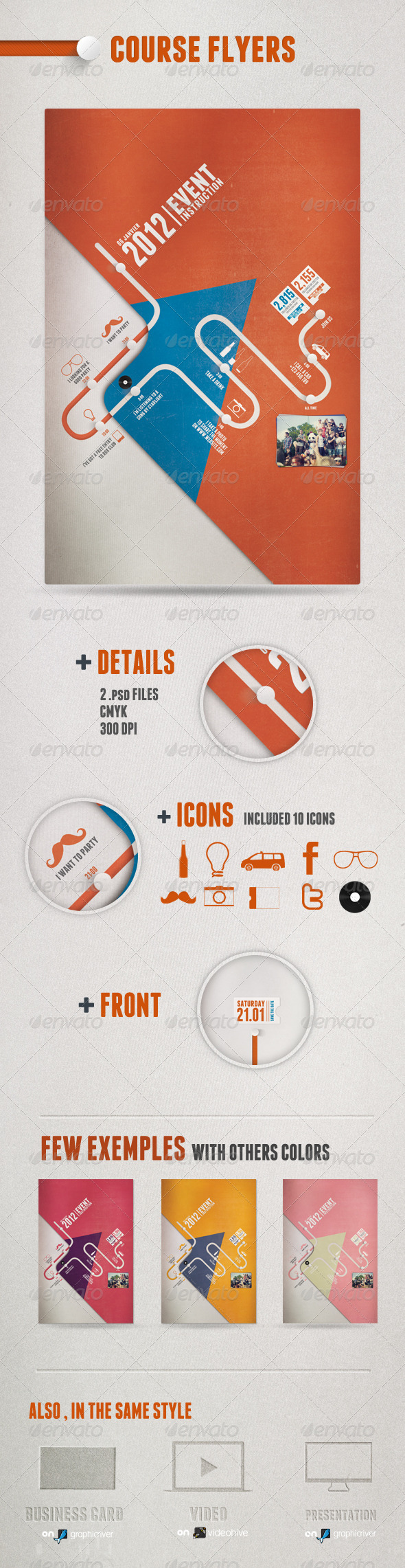 GraphicRiver Course Flyers 1217083 GraphicRiver Course Flyers 1217083