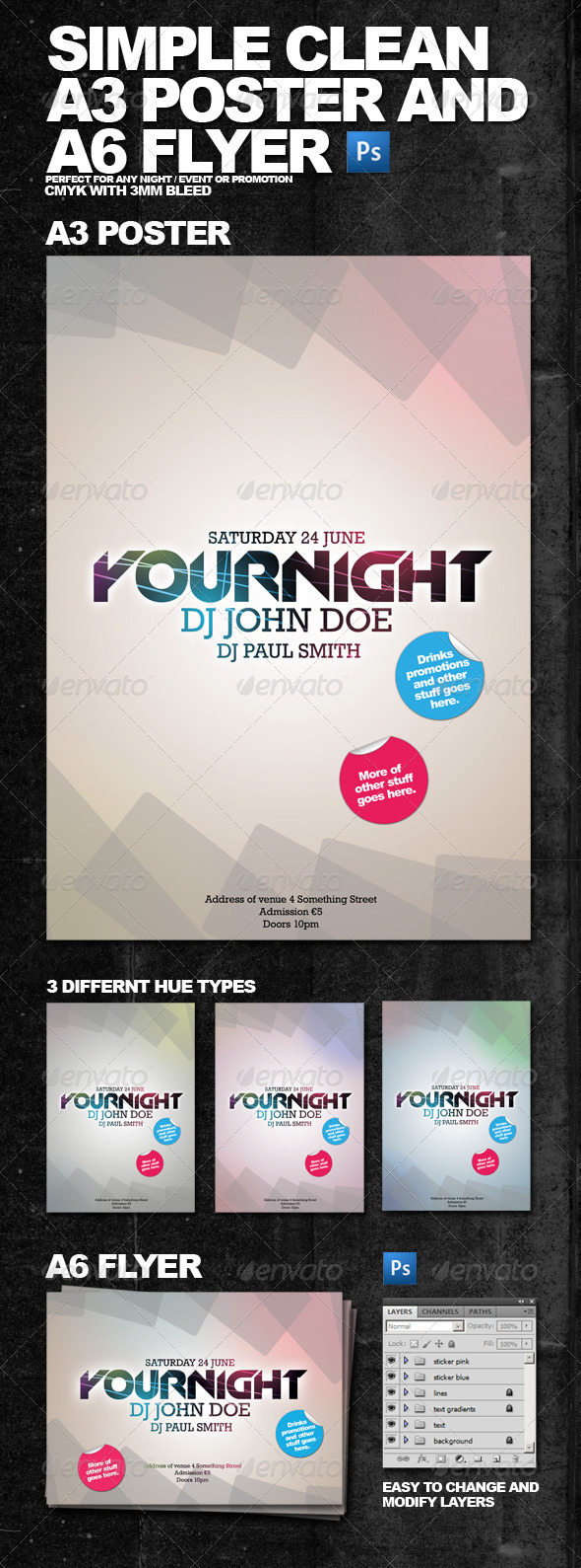 GraphicRiver Clean Simple A3 Poster and A6 Flyer 150180 GraphicRiver Clean Simple A3 Poster and A6 Flyer 150180