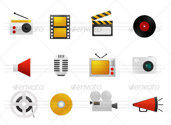 GraphicRiver WARM ICONS SET 3 Multimedia 33873 GraphicRiver WARM ICONS SET 3 Multimedia 33873