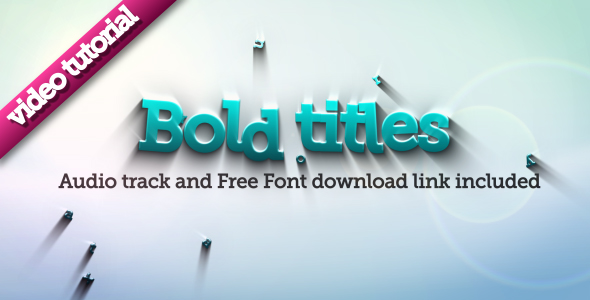 After Effects Project - VideoHive Bold Titles Logo Reveler 117278 After Effects Project - VideoHive Bold Titles Logo Reveler 117278